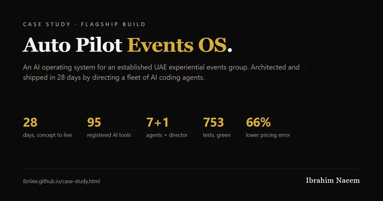 Case study card: Auto Pilot Events OS